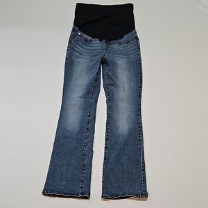 Signature by Levi Strauss Women's Boot Cut Blue Jeans Denim- Maternity